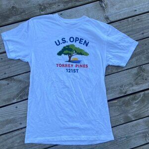 ** 2021 US Open Torrey Pines Medium White crewneck Golf tshirt